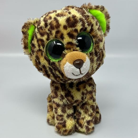 TY Beanie Boos Lot Of 5 Adorable Plush Stuffed Animals With Big Eyes Owl Leopard - Picture 14 of 16